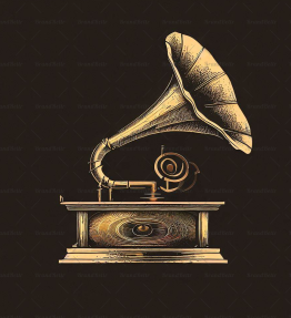 Antiker Grammophon